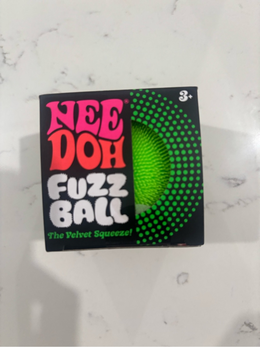 NeeDoh Fuzz Ball Kids Toy - Neon Green